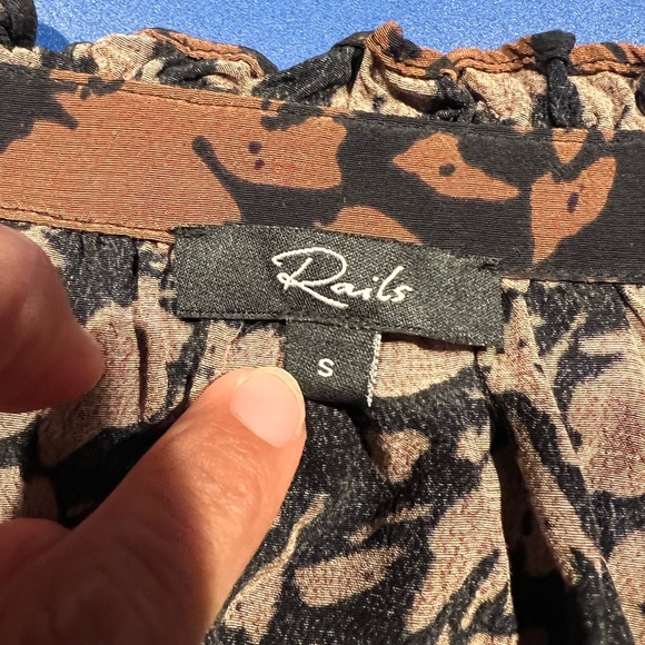 Rails Camille Floral Shirt In Garden Silhouette Size Small - Picture 8 of 10